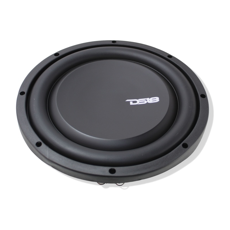 DS18 10″ Subwoofer 1000W Dual 4 Ohm Water Resistant Marine Audio Black