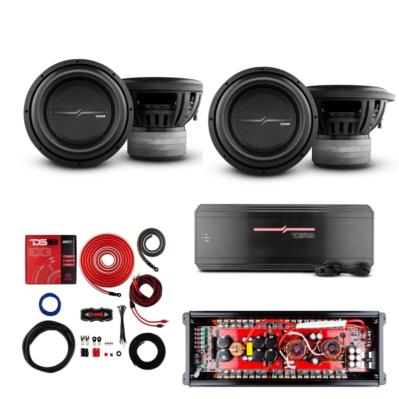DS18 12″ ZXI-12.4D Subwoofers and ZR2000.1D Monoblock 6000W Amplifier Combo
