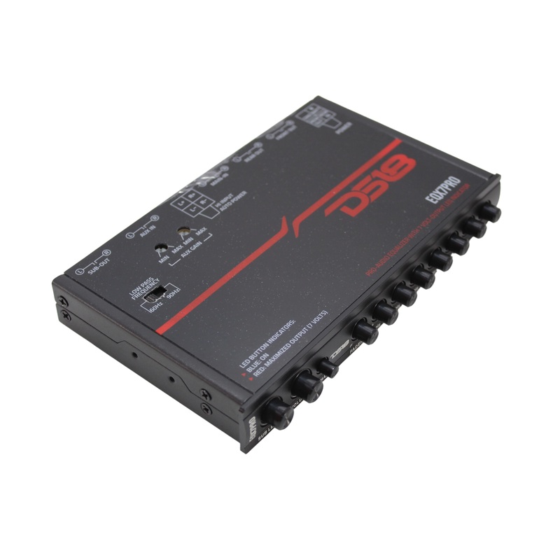DS18 7 Band Pro Car Audio Graphic Equalizer Passive Subwoofer Crossover EQX7PRO