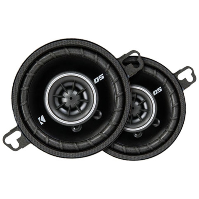 Kicker 3.5″ 4 Ohm 80W Peak 2 Way Coaxial Full Range Car Audio Speakers 43DSC3504