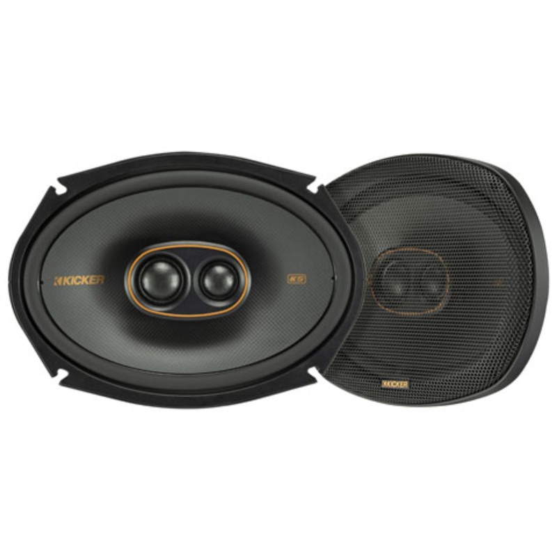 Kicker 6×9″ 4 Ohm 300W Peak 3 Way Coaxial Thin Car Audio Loud Speaker KSC6930