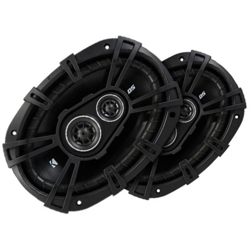 Kicker 6×9″ Coaxial 3 Way Speakers 360W Peak 4 Ohm Car Audio Black 43DSC69304