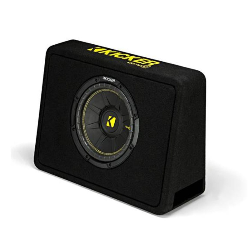 Kicker CompC Series 10″ 300W RMS 4-Ohm Ported Subwoofer Enclosure – 44TCWC104