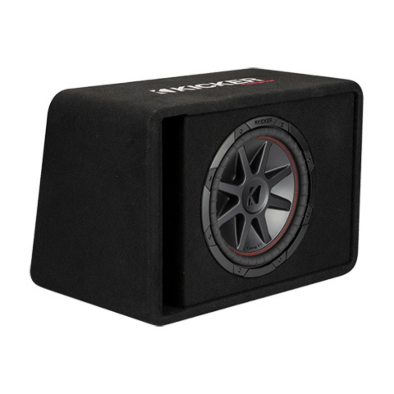 Kicker CompVR Series Single 12″ 400W RMS 2-Ohm Loaded Subwoofer Enclosure – 48VCVR122