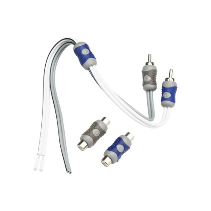 Kicker 2 Channel 16 GA OFC Speaker Wire to RCA Converter 46KISL