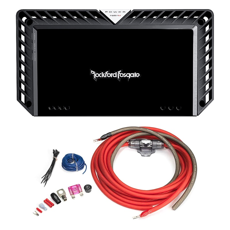 Rockford Fosgate Monoblock 1500W Class BD Constant Power Amplifier + Install Kit
