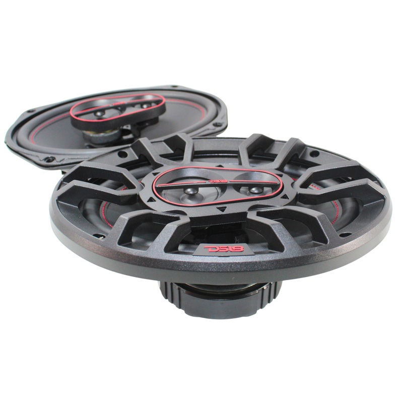 DS18 Gen-X 6″x9″ 3-Way Coaxial Speakers 180W Peak 4 Ohm W/ Grills (Pair) G6.9XI