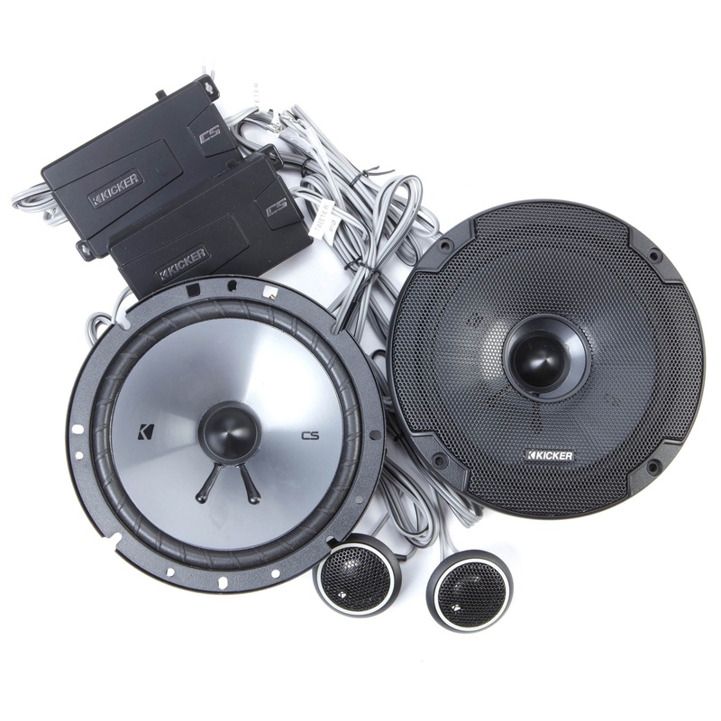 Kicker CS-Series 6.75″ 4 Ohm Component Speakers with 3/4″ Tweeters 300W Peak