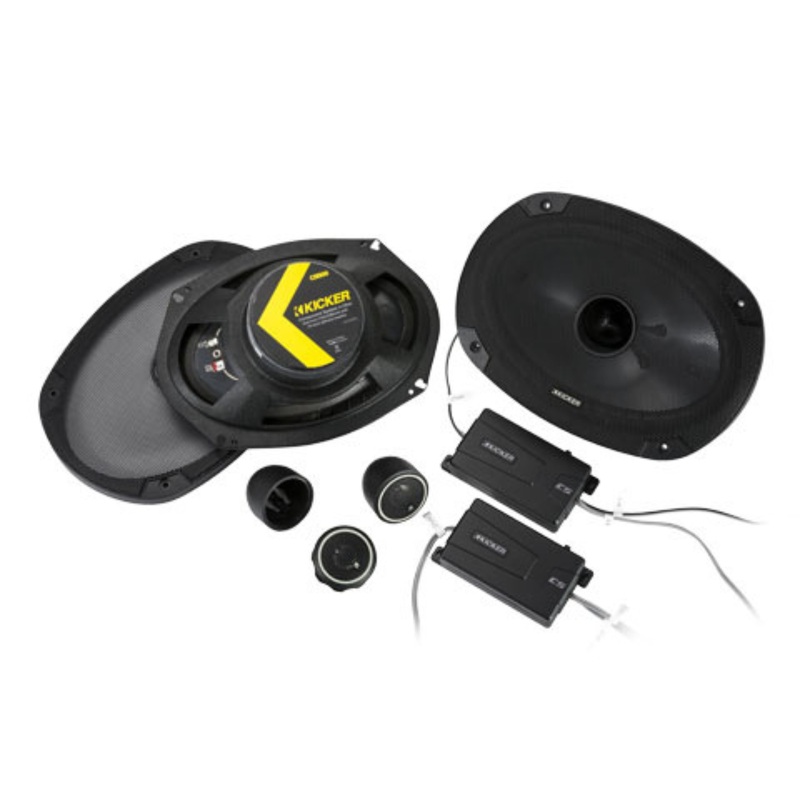 Kicker CS-Series 6″x9″ 4 Ohm Component Speakers with 3/4″ Tweeters 450W Peak