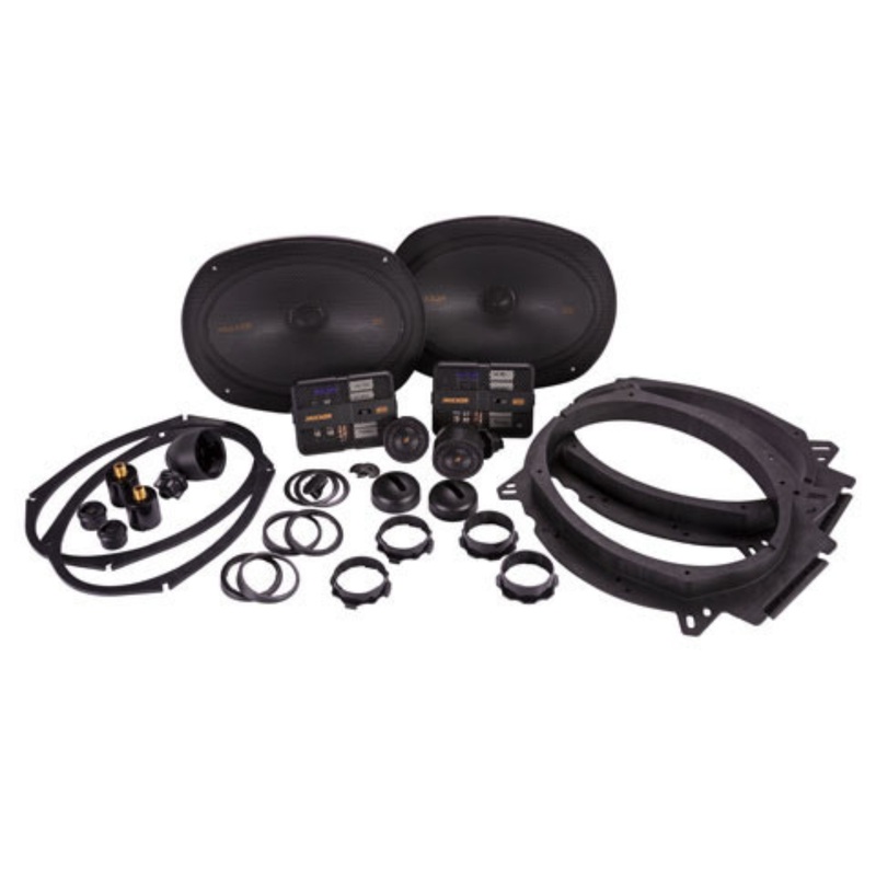 Kicker KS-Series 6×9″ Component Speakers with 1 Inch Tweeters 250W Peak