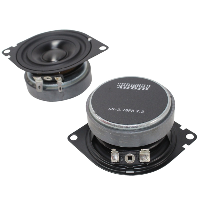 Sundown Audio 2.75″ Full Range Speakers 30W RMS 4 Ohm Ferrite (Pair) SA-2.75-V2