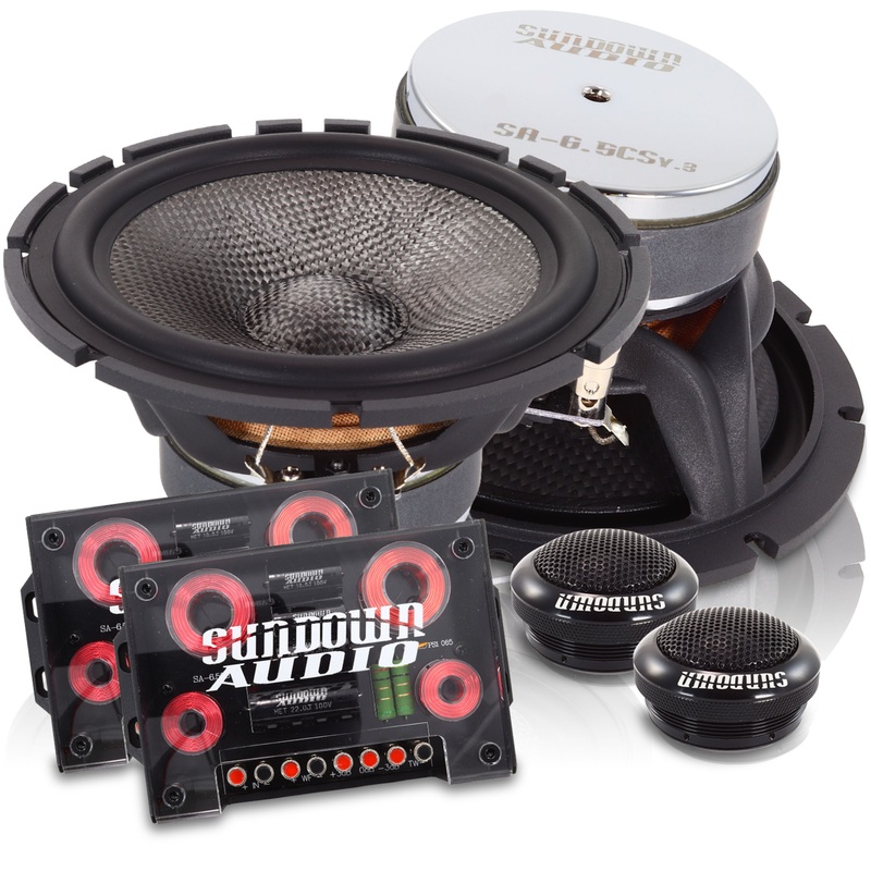 Sundown Audio 6.5″ 250 Watt Peak 4 Ohm Component Speaker/Tweeter Set SA-6.5CS-V3