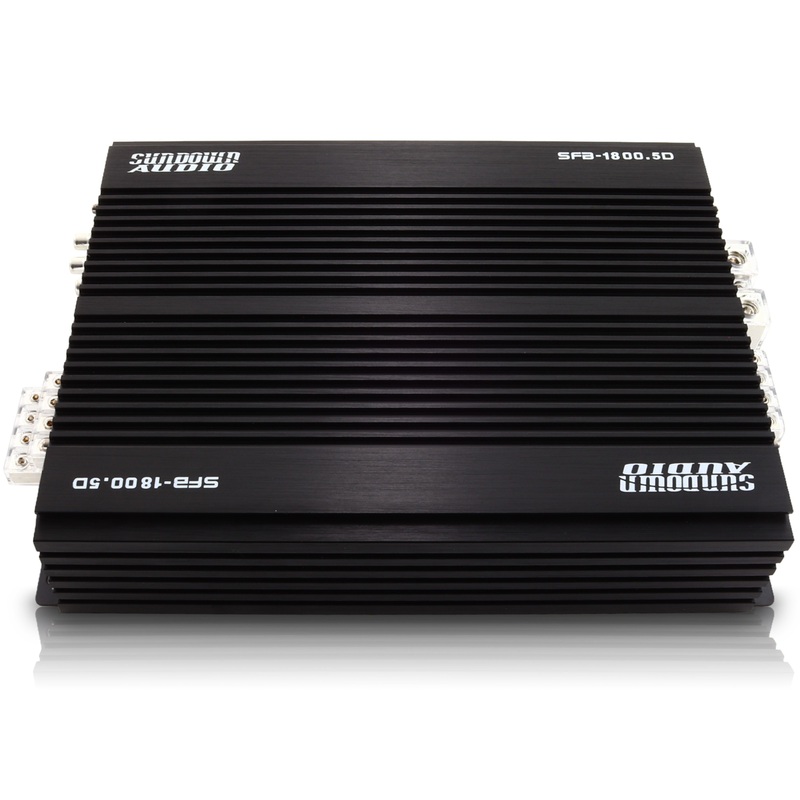 Sundown Audio SFB 5-Channel 1800W 1-Ohm Full-Range Class-D Amp SFB-1800.5