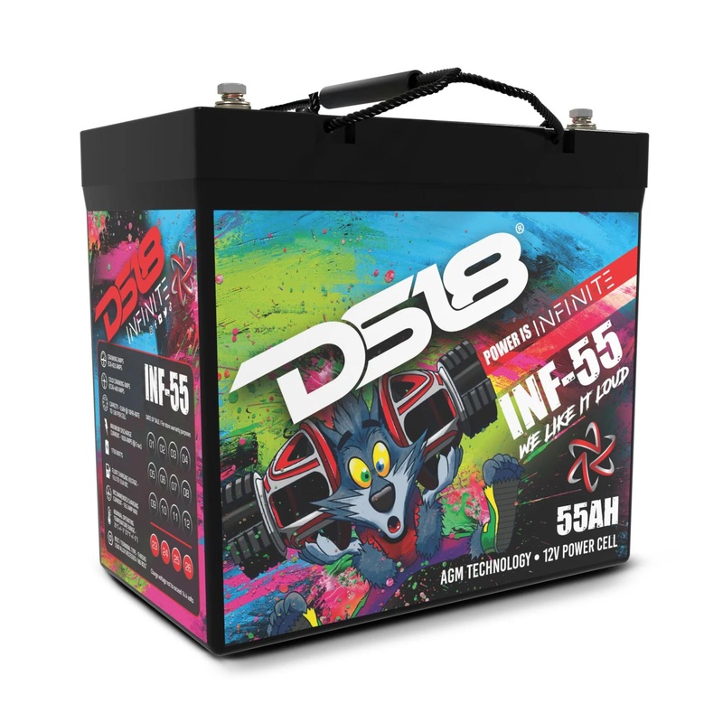 DS18 12 Volt Battery INFINITE 55AH 1750 Watt AGM Power Cell INF-55