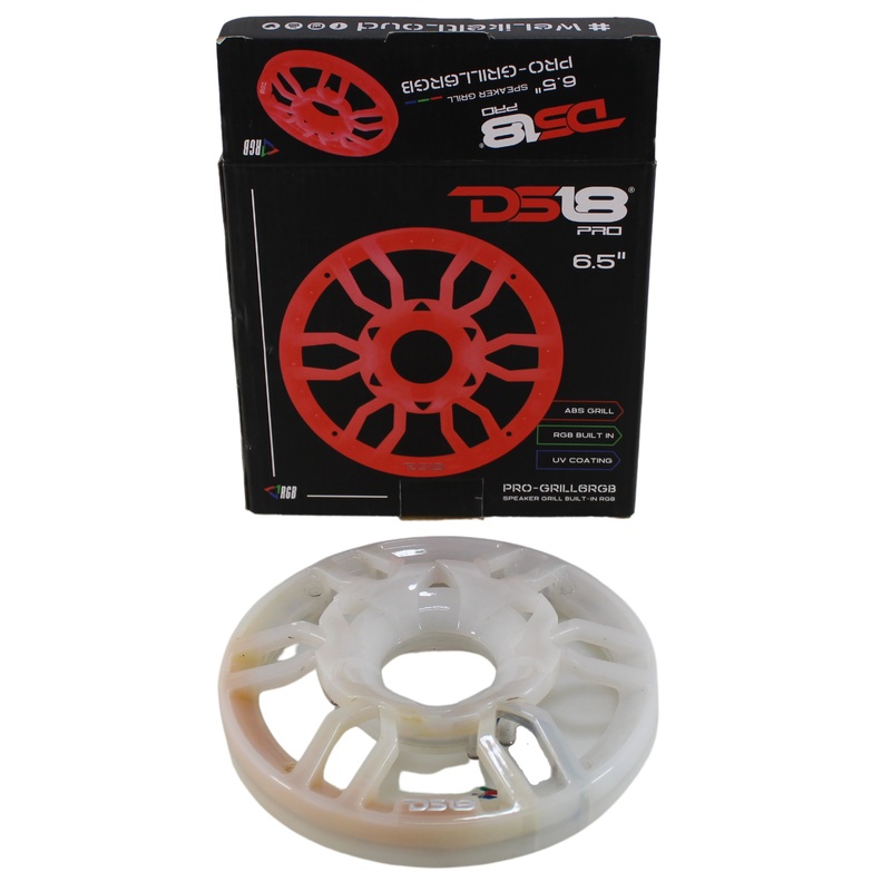 DS18 6.5″ Universal Speaker Grill Cover w/ RGB LED Lights PRO-GRILL6RGB OPEN BOX