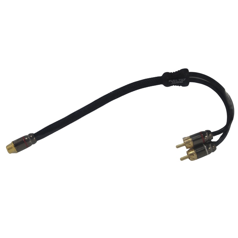 Full Tilt HQ Series 1 Female-to-2 Male Y-Splitter RCA 1 FT Cable