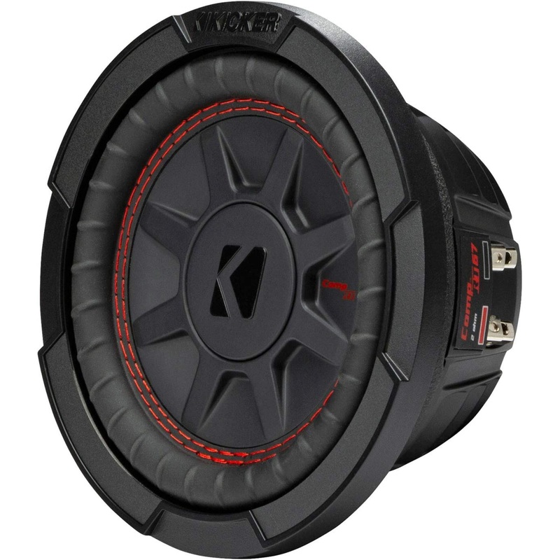Kicker Comp RT Series 6.75″ 150 Watts RMS Dual 2-Ohm or 4-Ohm Subwoofer Dual 2 Ohm