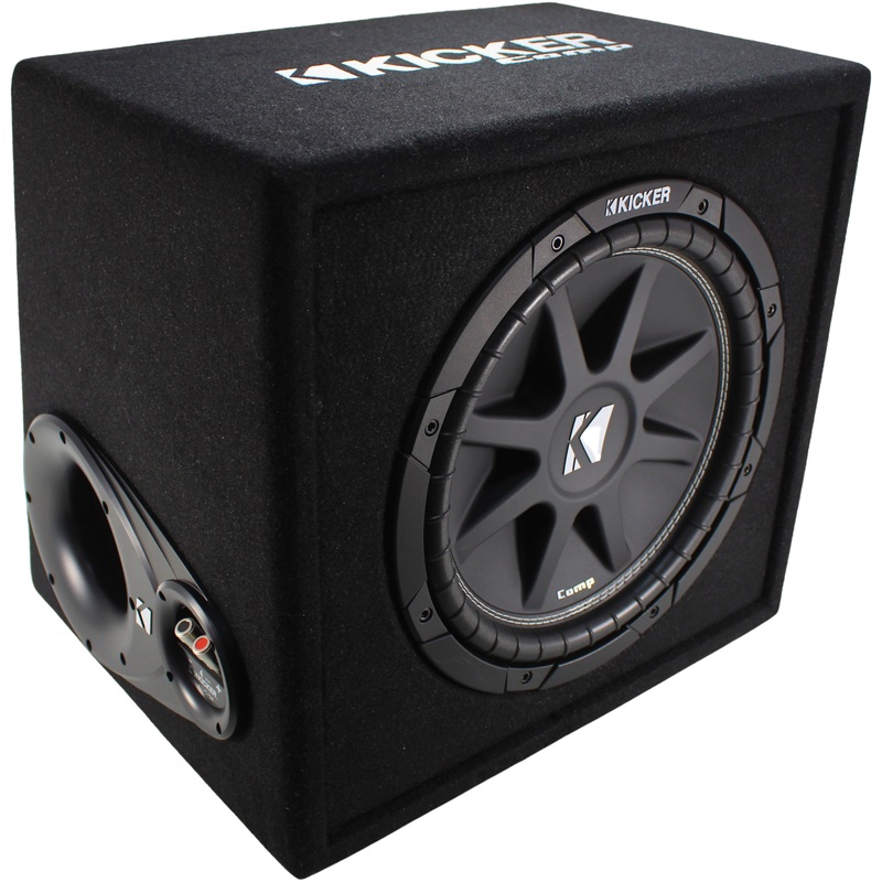 Kicker Comp Series 12″ 150W RMS 4-OHM Single Subwoofer Vented Enclosure/43VC124