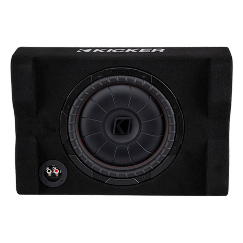 Kicker CompVT Series 10″ 350W RMS 2-Ohm Down-Firing Subwoofer Enclosure