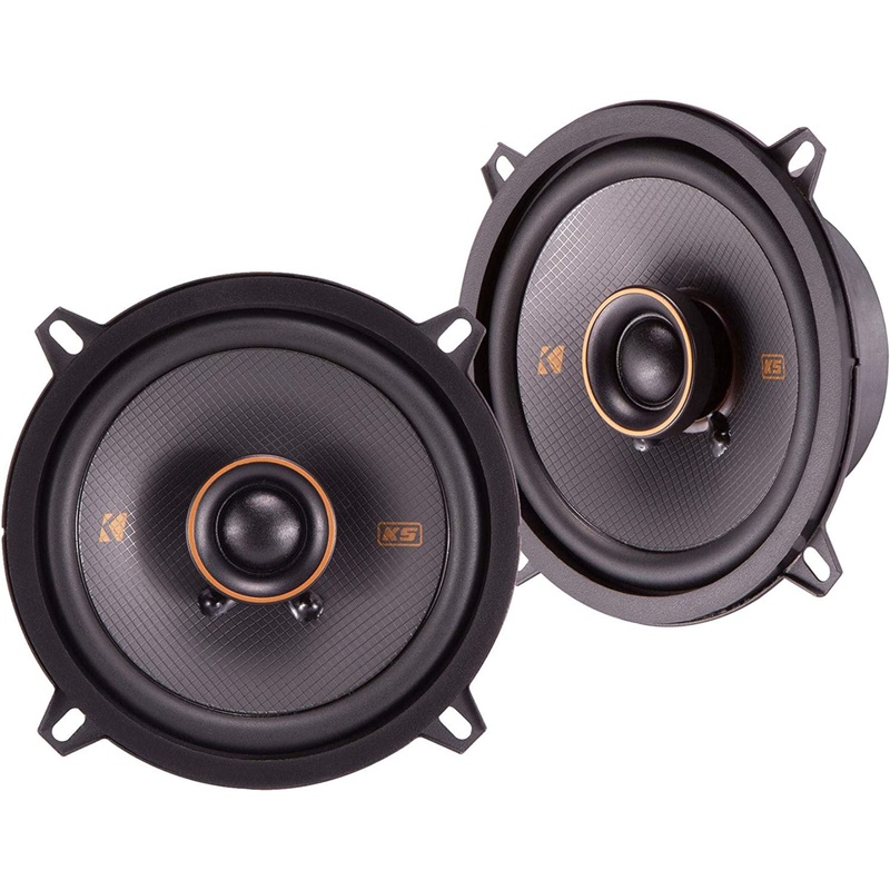 Kicker KS-Series 5.25″ 4 Ohm Coaxial Midrange Speakers 150 Watt Peak KSC504
