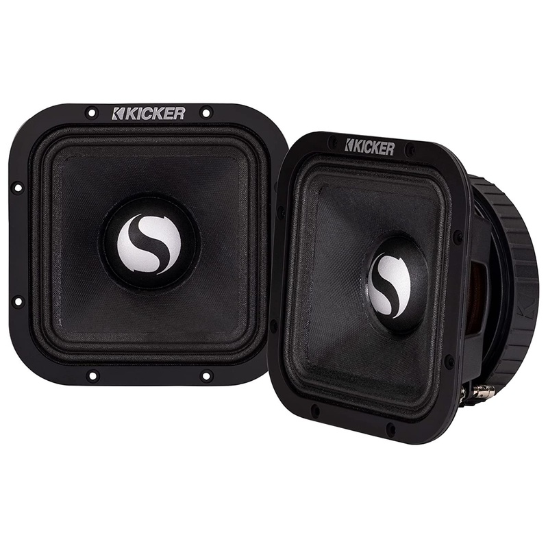 Kicker Street Series 7″ Square Midrange 8 Ohm 500 Watt Peak Speakers