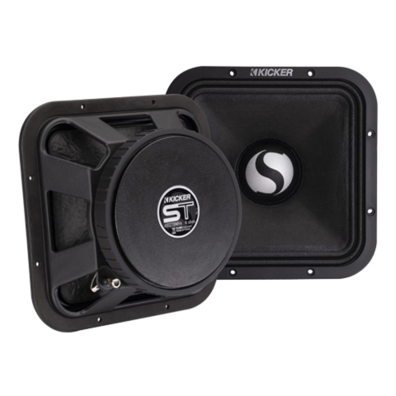 Kicker Street Series 9″ 300W RMS 4-Ohm SVC Square Midrange Speakers / 49ST9MR4