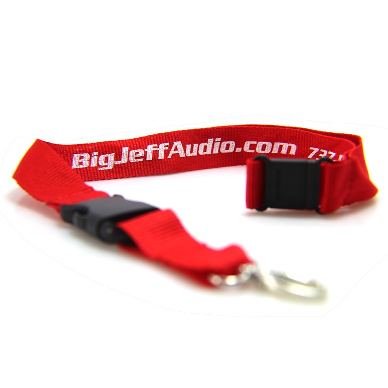 Official Big Jeff Audio 20″ Red Lanyard