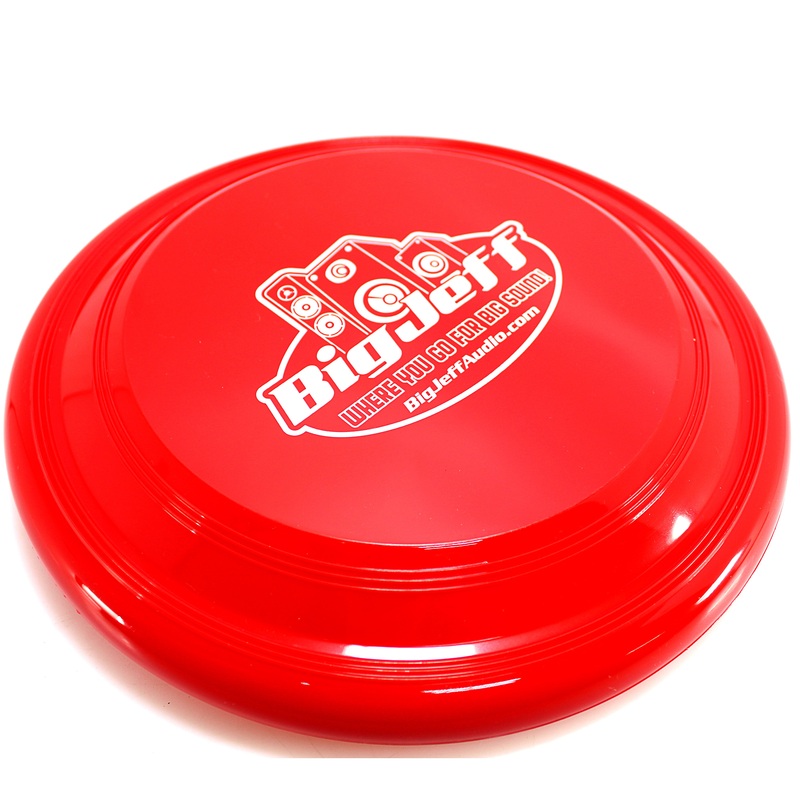 Official Big Jeff Audio Red Frisbee