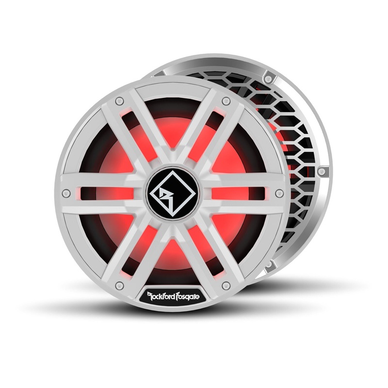 Rockford 10″ Color Optix 2 Ohm DVC 1600W Peak Infinite Baffle Marine Subwoofer White