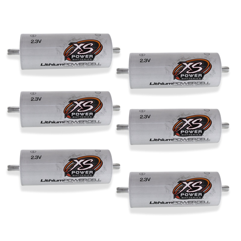 XS Power 6-Pack Kit 40AH Lithium Cell Bank 2.3v Lith Titanate Oxide (LTO) 6 Pack
