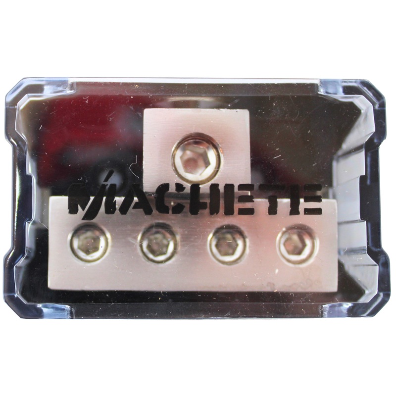 Deaf Bonce 1 x 0Ga Input 4 x 4Ga Output Power Distribution Block Machete MD-14