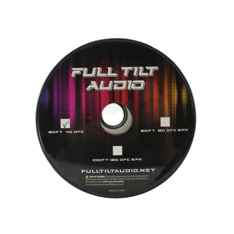 Full Tilt 4 Gauge Red OFC Power/Ground Cable/Wire Oxygen Free Copper LOT 10 Foot Coil