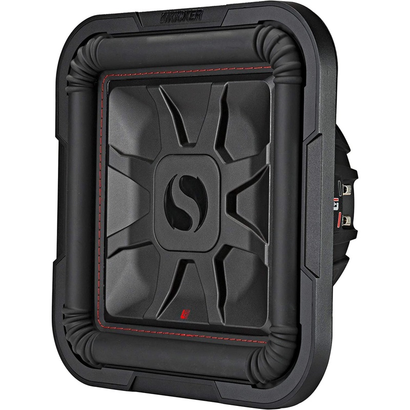 Kicker 12″ 600W RMS Dual 4 Ohm L7T Shallow-Mount Solo-Baric Subwoofer 46L7T124