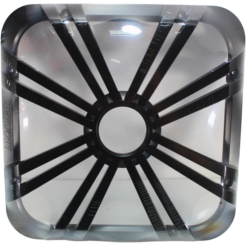 Kicker 12″ Square Charcoal LED Grille for Solo-Baric L7 Subwoofer / 11L712GLC