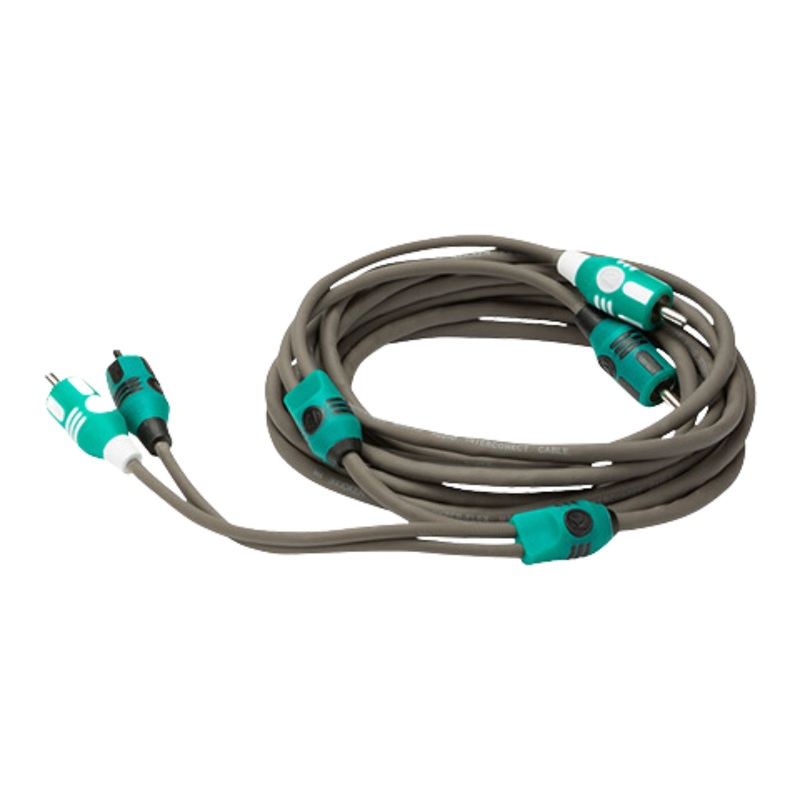 Kicker 2 Channel Marine-Grade Audio Interconnect RCA Cable 10ft / 3m