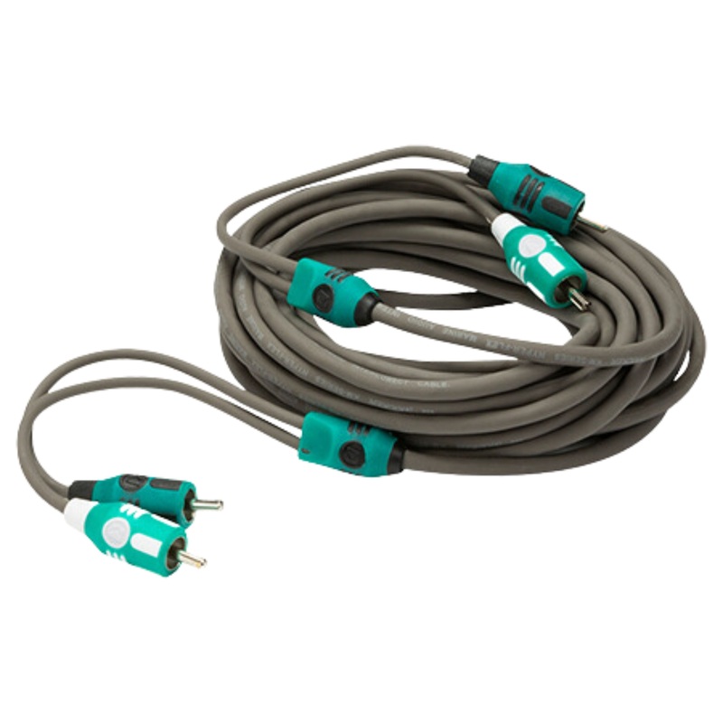 Kicker 2 Channel Marine-Grade Audio Interconnect RCA Cable 3.25ft / 1m