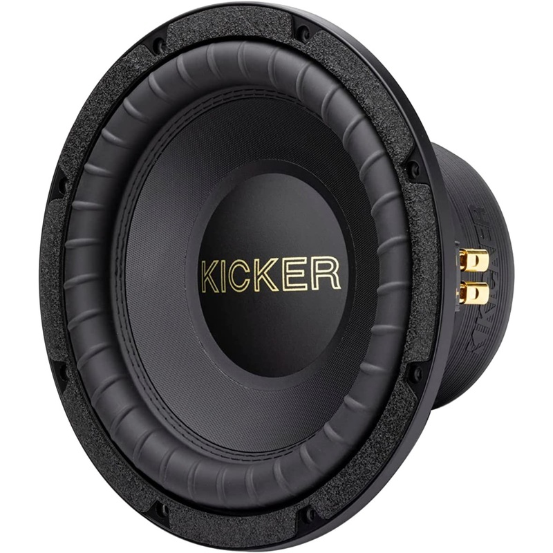 Kicker 50th Anniversary 10″ 800W Dual 4 Ohm Competition Gold Subwoofer 50GOLD104