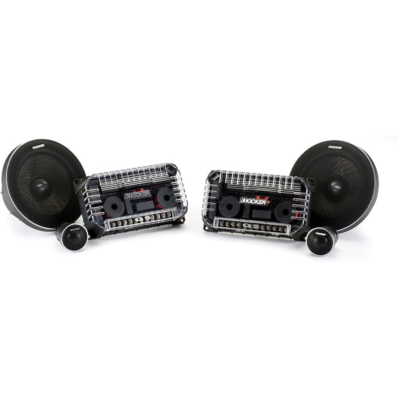 Kicker 6.5″ 180W 4 Ohm Coaxial Component System w/ 1-3/16″ Tweeters 41QSS654