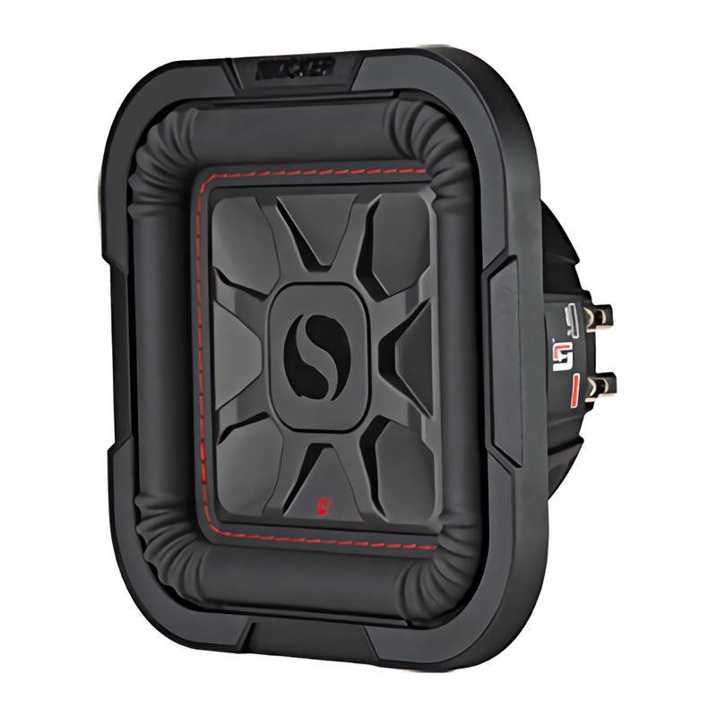 Kicker 8″ 350 Watts Dual 2 Ohm L7T Shallow-Mount Solo-Baric Subwoofer 46L7T82