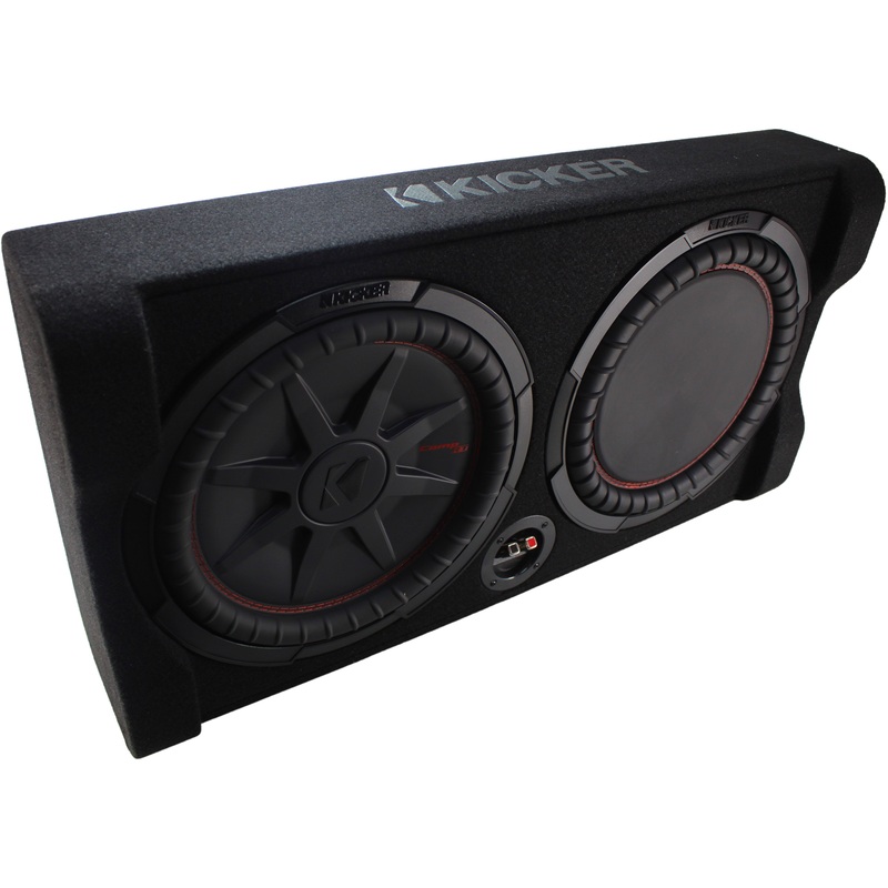 Kicker CompRT 12″ 500W RMS 2-Ohm Subwoofer in Down Firing Enclosure / 48TRTP122