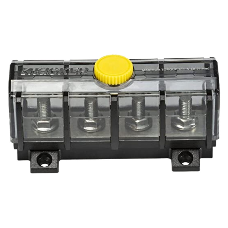 Kicker Marine Grade ABYC Compliant 3-Way Ground Distribution Block