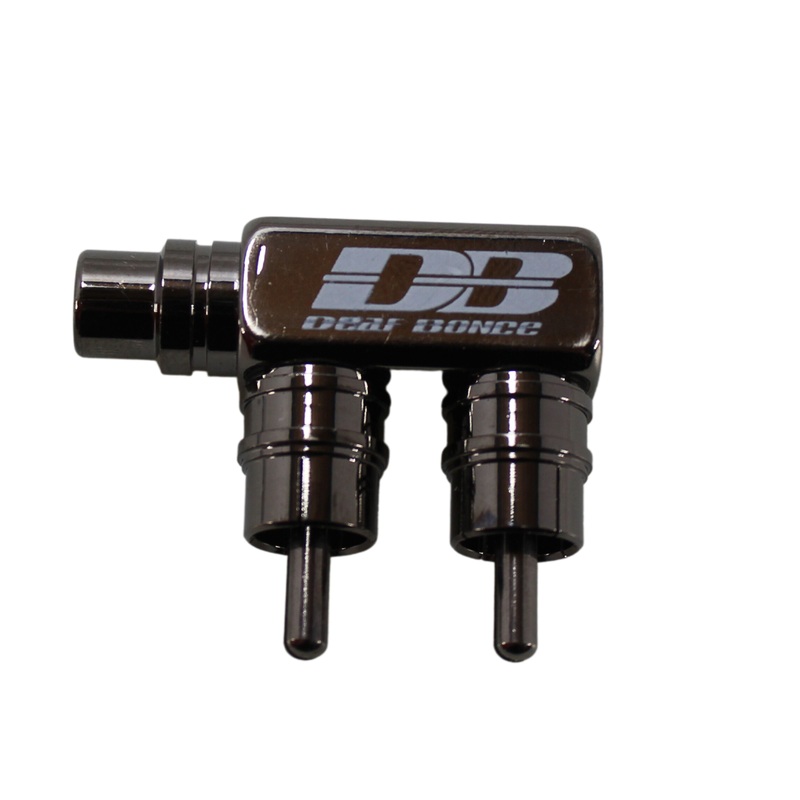 Deaf Bonce Machete MA-1F2M RCA F-Adapter 1 Female 2 Male DB-MA-1F2M