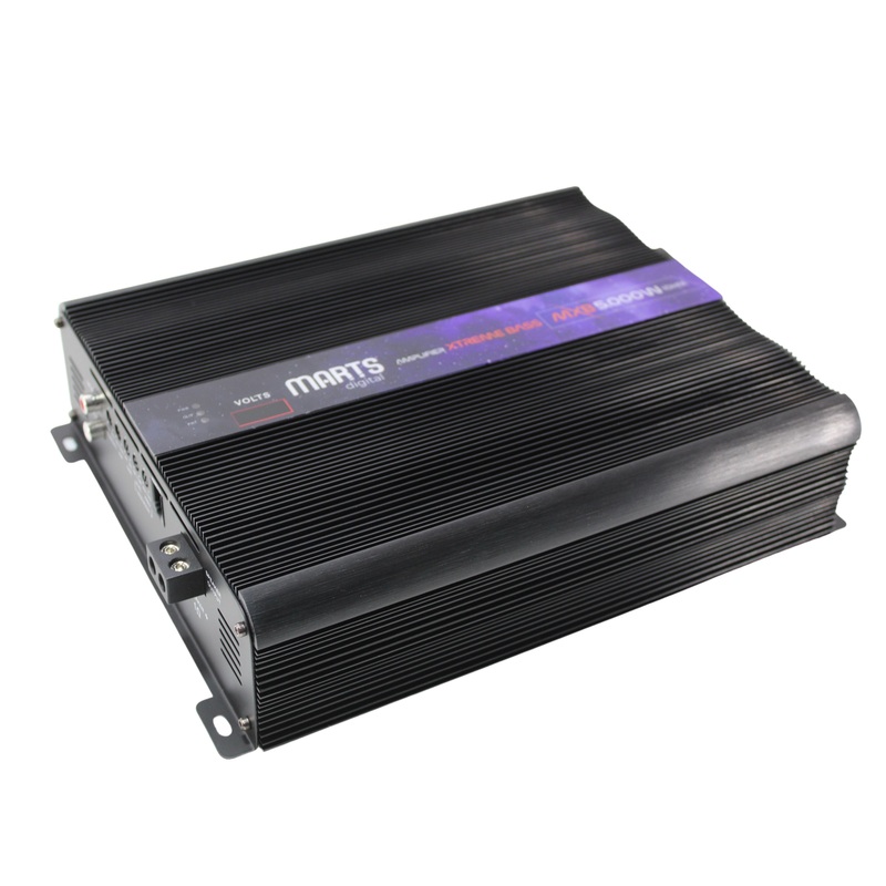 Marts Digital 5000W Monoblock 1 Ohm Class D Amplifier w/ Bass Knob MXB-5000-1