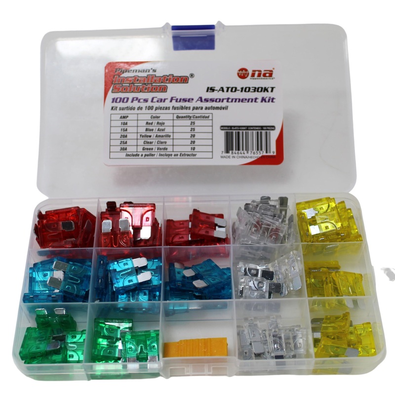 Pipeman’s 100-Piece Car Fuse Assortment Kit With Fuse Puller IS-ATO-1030KT
