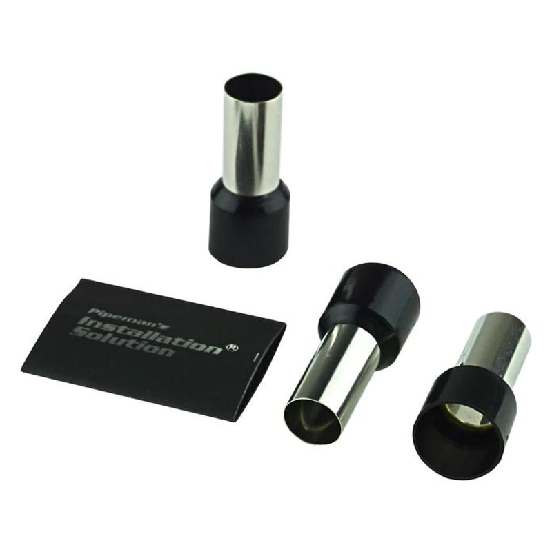 Audiopipe 25 Pack 1/0 Gauge Wire Ferrules with Heat Shrink IS-TFK-0
