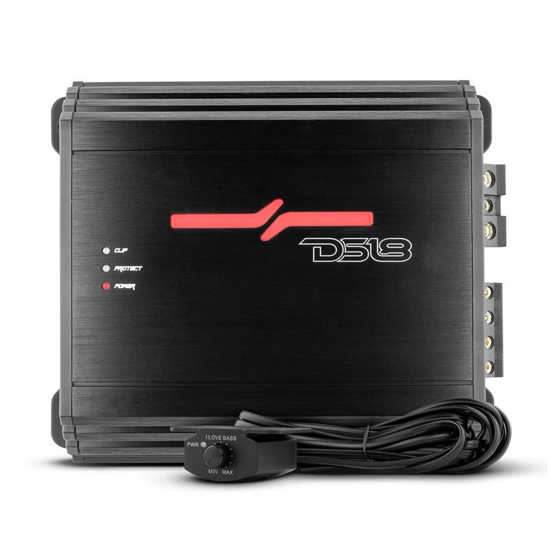 DS18 ZR Series Monoblock Class D 500 Watt RMS 1 Ohm Amplifier ZR500.1D