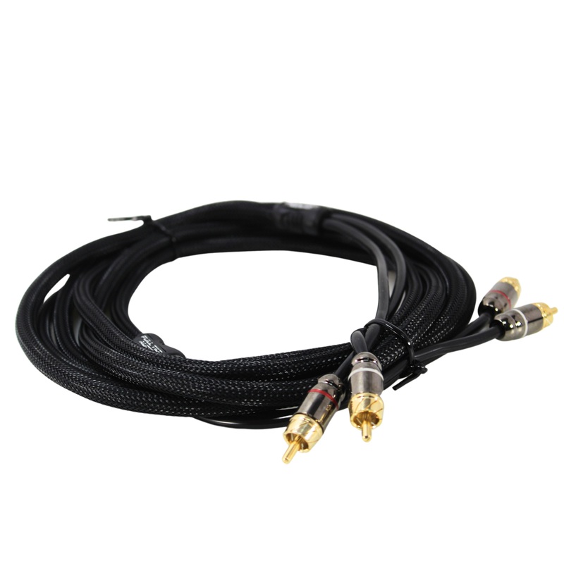 Full Tilt Audio HQ Series 10FT RCA Gold Plated Tip 2 channel Cable FT-RCA10.0-HQ