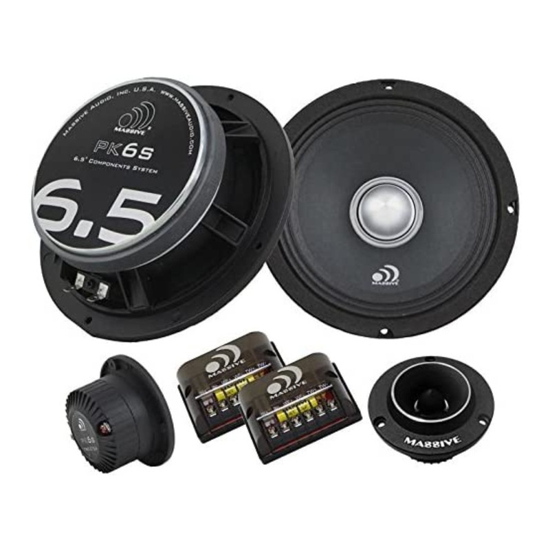 Massive Audio PK6S 500W Max 6.5″ Shallow Mount Component Speaker System