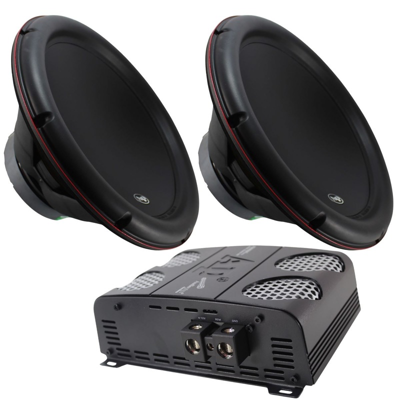 15″ 1000 Watt RMS Pro Car Audio Subwoofer Combo w/APHF 1500 Watt Mono Amplifier
