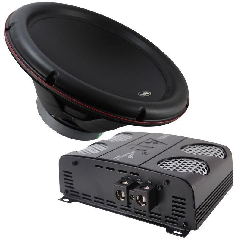 15″ 500 Watt RMS Pro Car Audio Subwoofer Combo w/APHF 1500 Watt Mono Amplifier